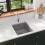 Berkfield Granite Kitchen Sink Single Basin Grey 1