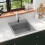 Berkfield Granite Kitchen Sink Single Basin Grey 1