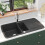 Berkfield Granite Kitchen Sink Double Basin Black 1
