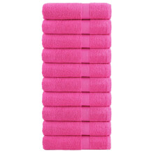 Berkfield Premium Bath Towels "SOLUND" 10 pcs Pink 100x150 cm 600 gsm