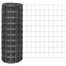 Berkfield Euro Fence Steel 25x1 m Grey
