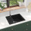 Berkfield Granite Kitchen Sink Single Basin Black 1