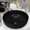 Berkfield Basin Ceramic Round Black 41.5x13.5 cm 1