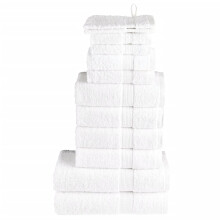 Berkfield 12 Piece Premium Towel Set SOLUND White 600 gsm