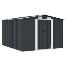 Berkfield Garden Shed 257x298x178 cm Metal Anthracite