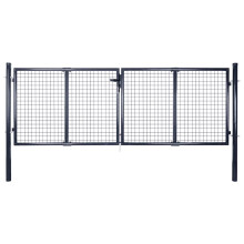 Berkfield Mesh Garden Gate Galvanised Steel 300x75 cm Grey