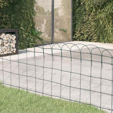 Berkfield Garden Border Fence Powder-coated Iron 10x0.65 m