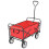 Berkfield Folding Hand Trolley Steel Red 1