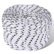 Berkfield Braided Boat Rope Polyester 10 mm 250 m White