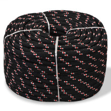 Berkfield Marine Rope Polypropylene 6 mm 500 m Black