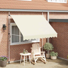 Berkfield Manual Retractable Awning 250 cm Cream
