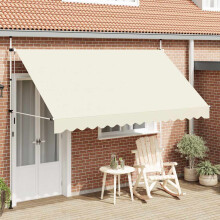 Berkfield Manual Retractable Awning 350 cm Cream