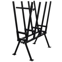 Black Powder-Coated Saw Horse for Woodworking