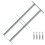 Adjustable Security Grille for Windows with 2 Crossbars 500-650 mm 1