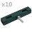 Berkfield Garden U Mat Connector 10 Sets Green 1