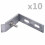 Berkfield Wall Corner Connector 10 Sets Silver 1