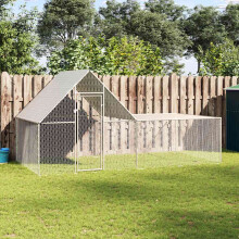 Berkfield Chicken Coop 4x2x2 m Galvanised Steel