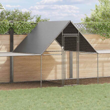 Berkfield Chicken Coop 10x2x2 m Galvanised Steel