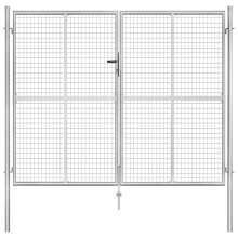 Berkfield Garden Gate Galvanised Steel 300x200 cm Silver