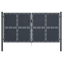 Berkfield Garden Gate Steel 300x200 cm Anthracite