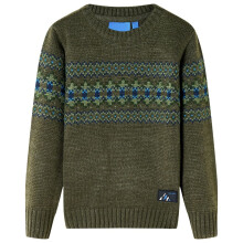 Kids' Sweater Knitted Khaki 92