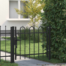 Berkfield Single Door Fence Gate BOXTEL with Hoop Top 100 x 75 cm