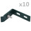 Berkfield Wall Corner Connector 10 Sets Green 1