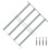 Adjustable Security Grille for Windows with 4 Crossbars 500-650 mm 1