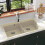 Berkfield Granite Kitchen Sink Double Basins Beige 1