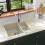 Berkfield Granite Kitchen Sink Double Basins Beige 1