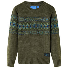 Kids' Sweater Knitted Khaki 116