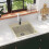Berkfield Granite Kitchen Sink Single Basin Beige 1