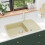 Berkfield Granite Kitchen Sink Single Basin Beige 1