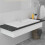 Built-in Basin 91x39.5x18.5 cm Ceramic White 1