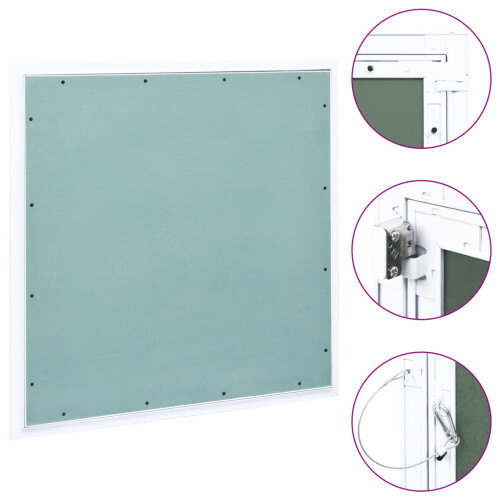 Berkfield Access Panel with Aluminium Frame and Plasterboard 500x500 mm