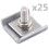 Berkfield Grid Mat Connector 25 Sets Silver 1