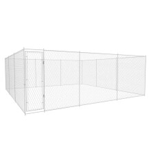 Berkfield Outdoor Dog Kennel Galvanised Steel 570x570x185 cm