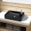Ceramic Bathroom Sink Basin with Faucet Hole Black 1