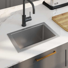 Berkfield Handmade Kitchen Sink Stainless Steel