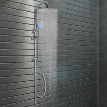 Berkfield Dual Head Shower Set with Hand Shower Stainless Steel
