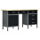 Berkfield Workbench Black 160x60x85 cm Steel 1
