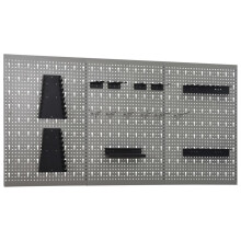 Berkfield Wall-mounted Peg Boards 3 pcs 40x58 cm Steel