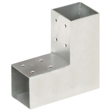 Berkfield Post Connector L Shape Galvanised Metal 71x71 mm