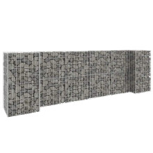 Berkfield H-Shaped Gabion Planter Steel Wire 260x40x80 cm