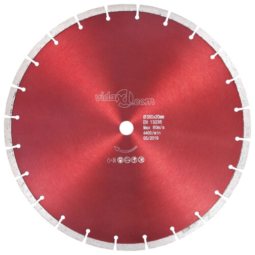 Berkfield Diamond Cutting Disc Steel 350 mm