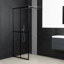 Berkfield Walk-in Shower Screen Clear Tempered Glass 118x190 cm