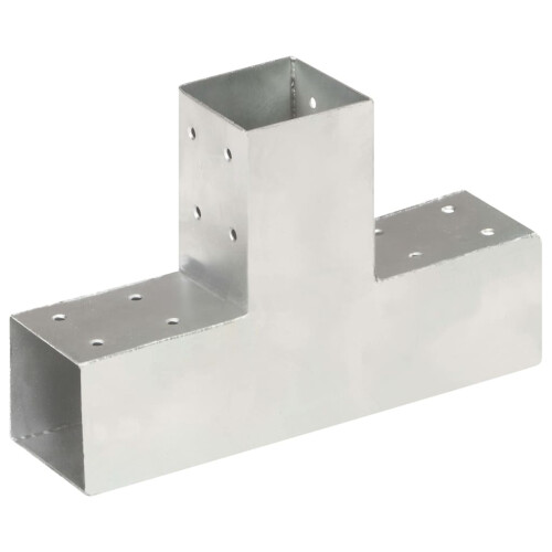Berkfield Post Connector T Shape Galvanised Metal 71x71 mm