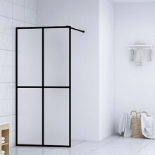 Berkfield Walk-in Shower Screen Frosted Tempered Glass 90x195 cm