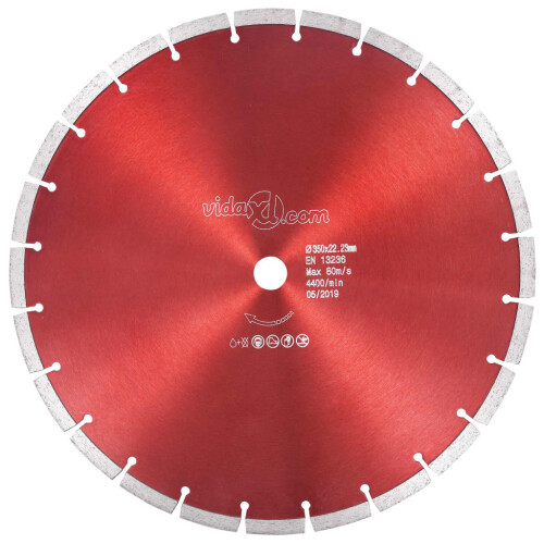 Berkfield Diamond Cutting Disc Steel 350 mm