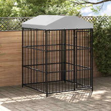 Berkfield Outdoor Dog Kennel with Roof 150x150x210 cm